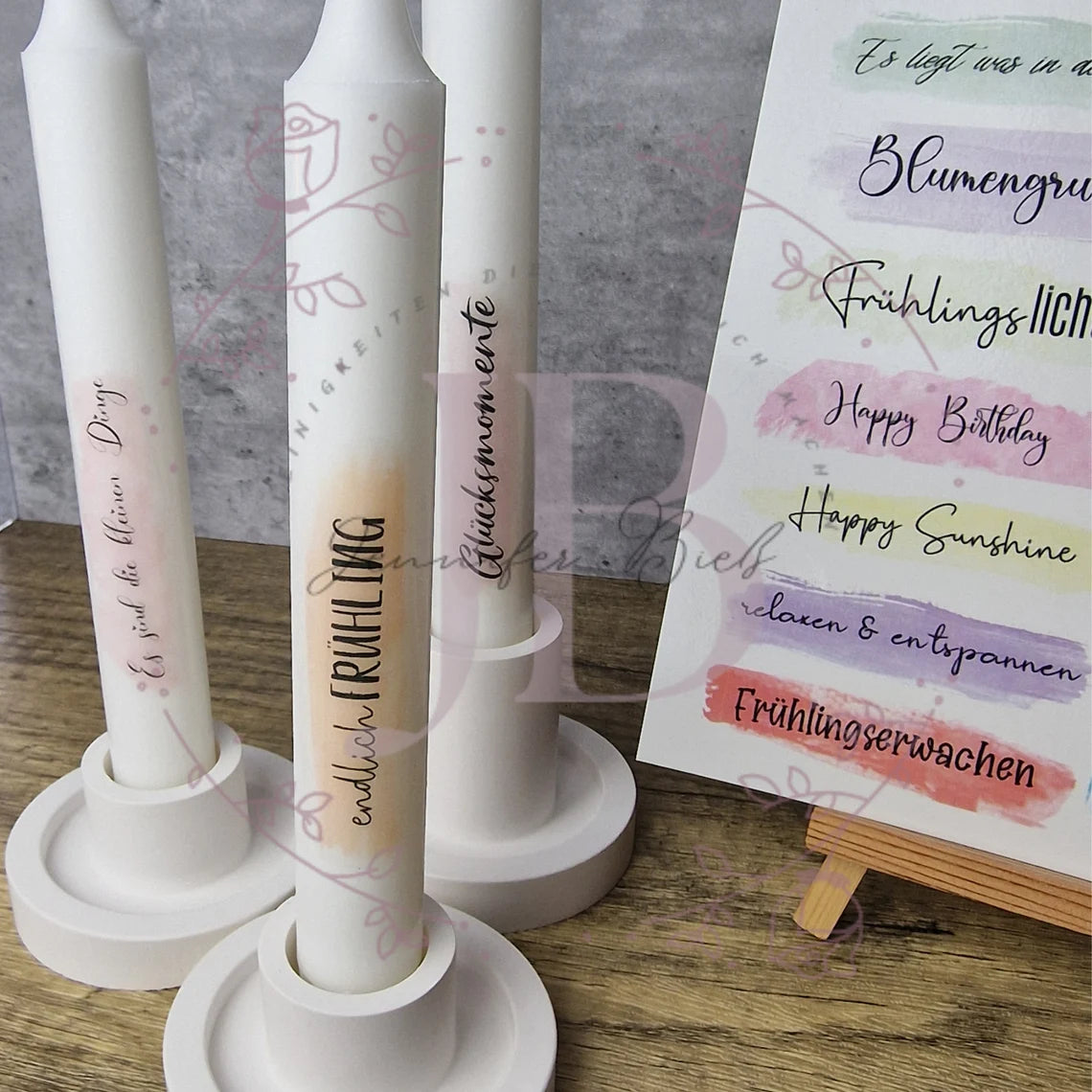 Kerzentattoos Frühling