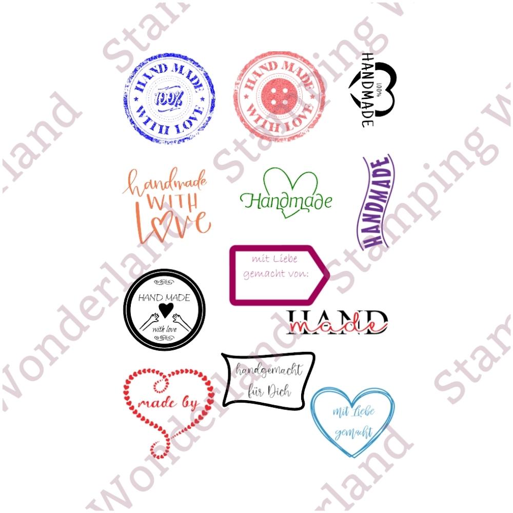 Stempelset Handmade